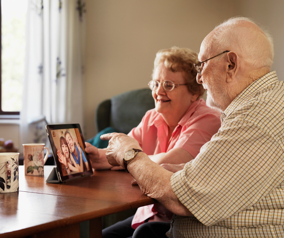 use technology to connect with loved ones
