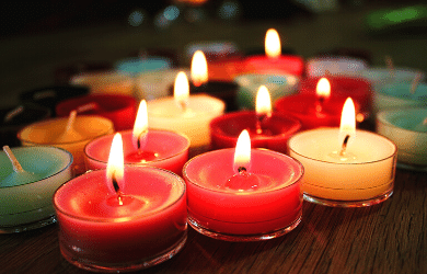 colorful candles