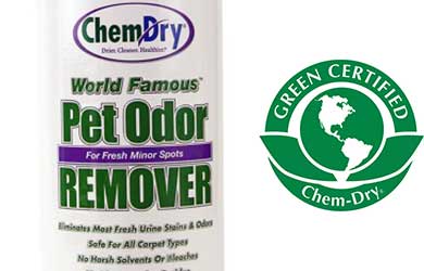 Buy World Famous Pet Odor Remover from your Chem-Dry representative