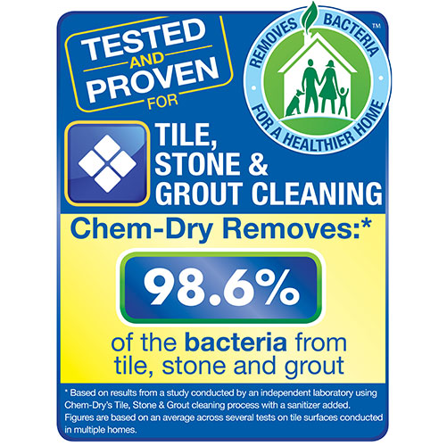 Tile, Stone and Grout Cleaning by Chem-Dry is tested and proven by independent labs
