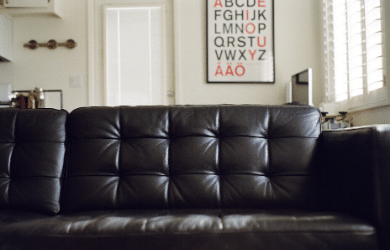 leather couch