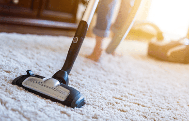 vacuum cleaner on carpet