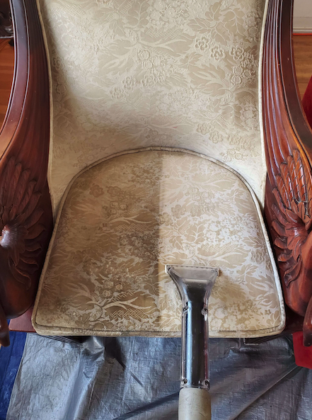 before and after upholstery cleaning