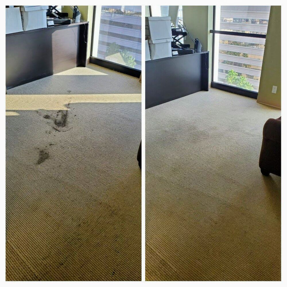 before and after carpet cleaning long beach ca