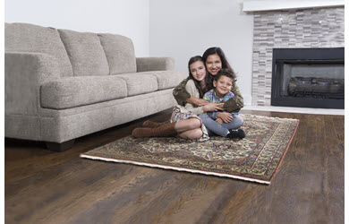 rug cleaning let family enjoy rug on hardwood floor